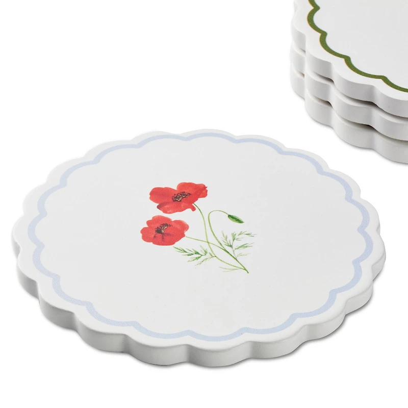 Floral Scalloped Coasters, Set of 4 for only USD 24.99 | Hallmark