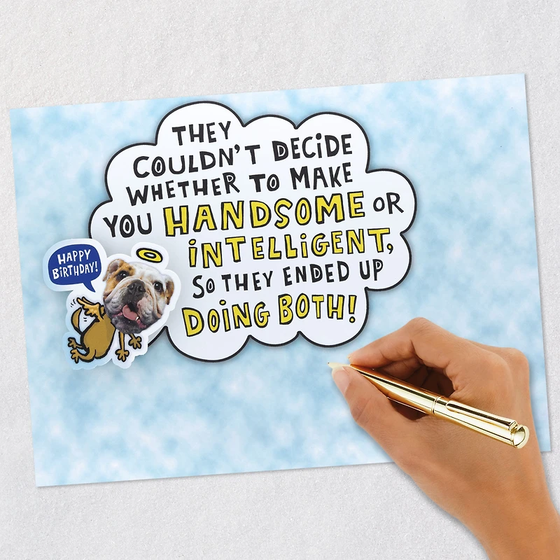 Handsome and Intelligent Funny Pop-Up Birthday Card for Grandson for only USD 5.59 | Hallmark