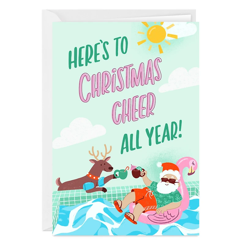 Poolside Holiday Custom Christmas in July Card for only USD 4.99 | Hallmark