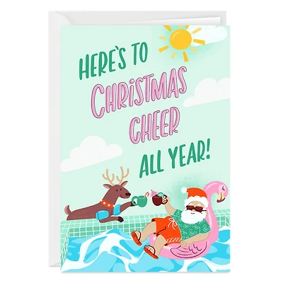 Poolside Holiday Custom Christmas in July Card for only USD 4.99 | Hallmark