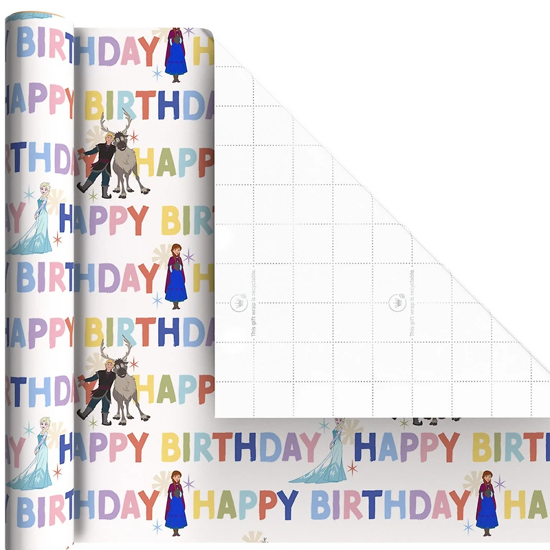 Disney Frozen 3-Pack Wrapping Paper Mini Roll Bundle, 45 sq. ft. total for only USD 11.99 | Hallmark