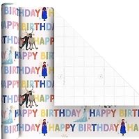 Disney Frozen 3-Pack Wrapping Paper Mini Roll Bundle, 45 sq. ft. total for only USD 11.99 | Hallmark
