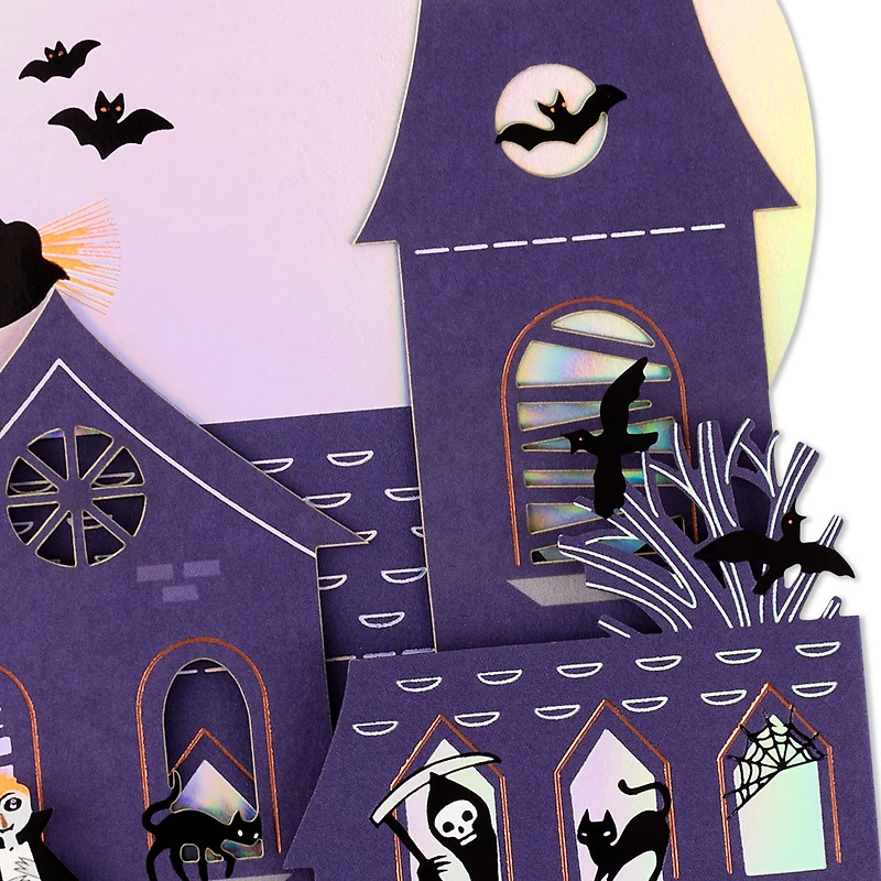 Fold-Out Haunted House Halloween Card for only USD 8.99 | Hallmark