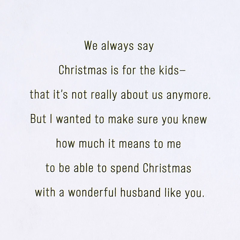 My Husband, My Love Christmas Card for only USD 5.99 | Hallmark
