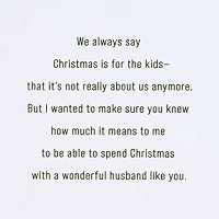 My Husband, My Love Christmas Card for only USD 5.99 | Hallmark