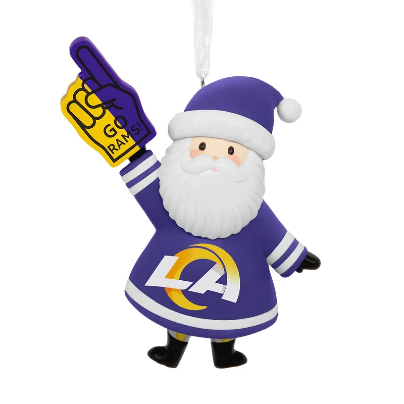 NFL Los Angeles Rams Santa Fan Hallmark Ornament for only USD 12.99 | Hallmark