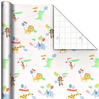 Baby Animals With Balloons Wrapping Paper Roll, 17.5 sq. ft. for only USD 5.49 | Hallmark