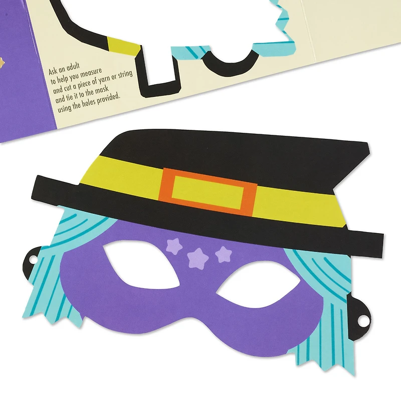 One Cool Little Witch Detachable Mask Halloween Card for Kids for only USD 4.59 | Hallmark