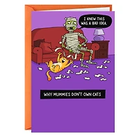 Why Mummies Don't Own Cats Funny Halloween Card for only USD 3.49 | Hallmark