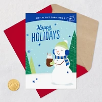 Happy Holidays Smiling Snowman Gift Card Greeting Holiday Card for only USD 4.99 | Hallmark