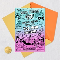 80s Movie Old Funny 40th Birthday Card for only USD 4.49 | Hallmark