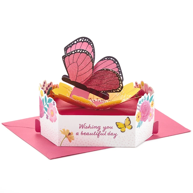 Beautiful Day Butterfly and Flowers 3D Pop-Up Card for only USD 5.99 | Hallmark