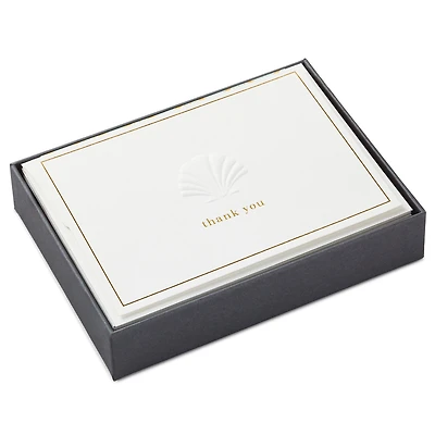 Embossed Shell Blank Thank-You Notes, Box of 10 for only USD 11.99 | Hallmark