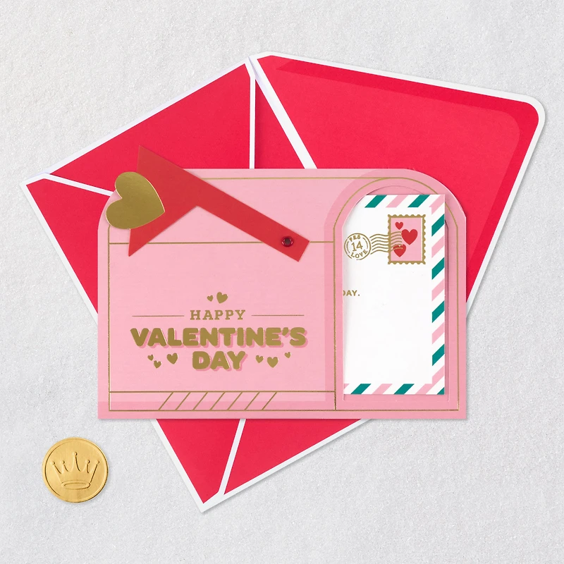 Sending Love Your Way Paper Craft Valentine's Day Card With Mini Card for only USD 5.99 | Hallmark