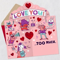 Not Too Embarrassing Funny Pop-Up Valentine's Day Card for Son for only USD 4.99 | Hallmark