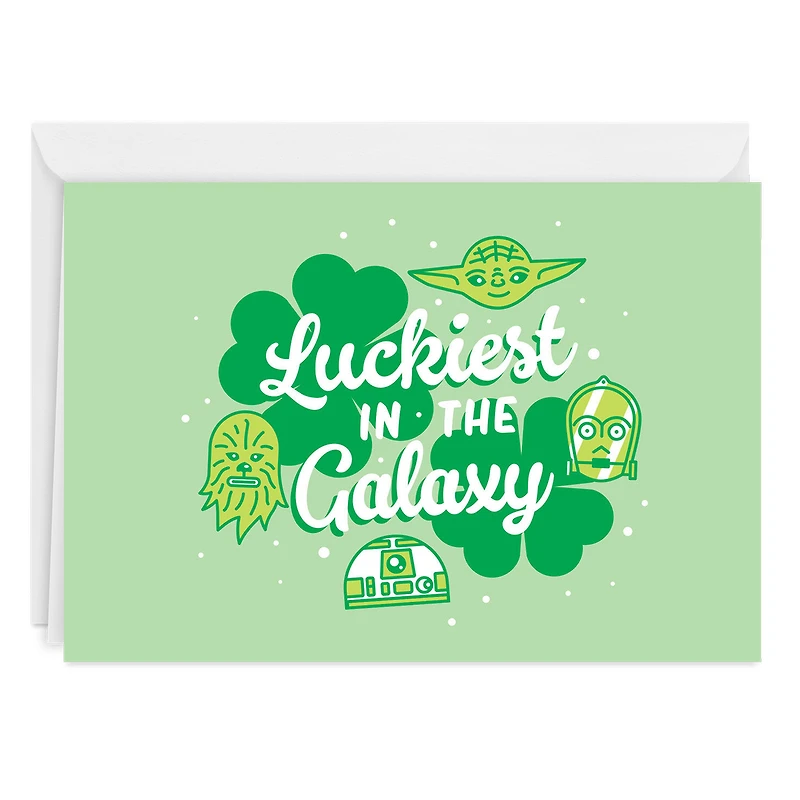 Star Wars™ Luckiest in the Galaxy Custom St. Patrick's Day Card for only USD 4.99 | Hallmark