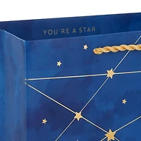 9.6" Gold Stars on Navy You Shine Medium Gift Bag for only USD 4.49 | Hallmark