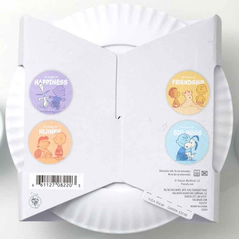 Peanuts® 75th Anniversary Appetizer Plate Set for only USD 24.99 | Hallmark