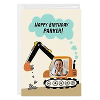 Personalized Construction Theme Photo Card for Kid for only USD 4.99 | Hallmark