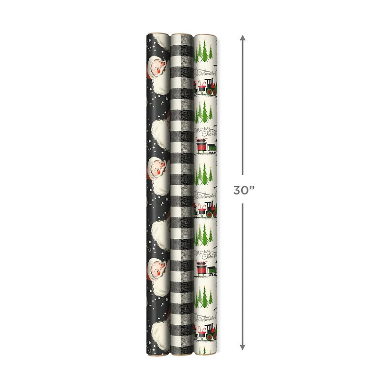 Old-Fashioned Christmas 3-Pack Wrapping Paper, 120 sq. ft. for only USD 16.99 | Hallmark