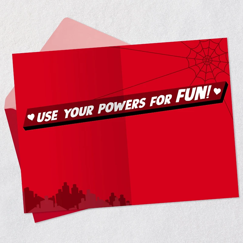 Marvel Spider-Man Use Your Powers for Fun Valentine's Day Card for Kids for only USD 2.99 | Hallmark