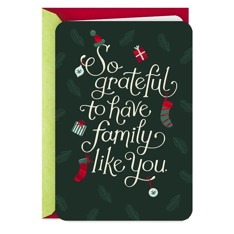 So Grateful to Have Family Like You Christmas Card for only USD 2.99 | Hallmark