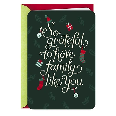 So Grateful to Have Family Like You Christmas Card for only USD 2.99 | Hallmark