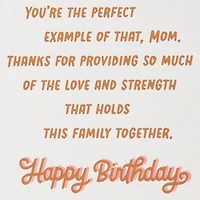 A Strong Mom Makes a Strong Family Birthday Card for Mom for only USD 4.99 | Hallmark