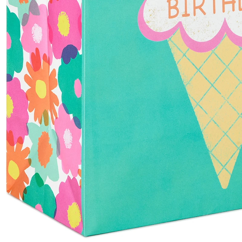Flowers and Ice Cream 2-Pack Birthday Gift Bag Bundle for only USD 8.99 | Hallmark