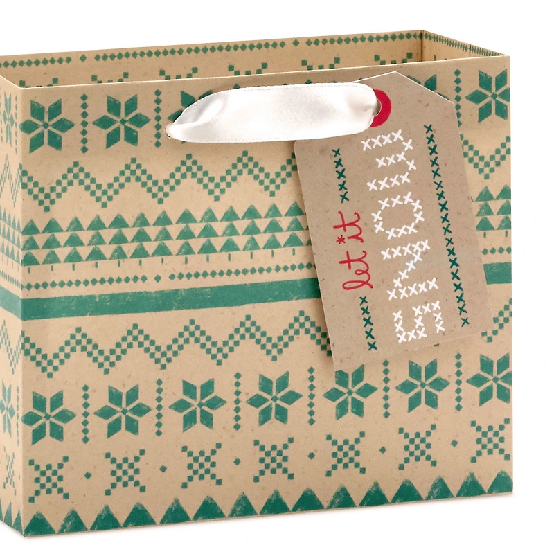Holiday Kraft 8-Pack Assorted Horizontal Gift Bag Bundle With 8 Tags for only USD 15.99 | Hallmark