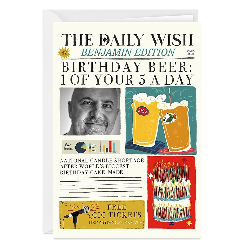 Birthday Beer News Custom Birthday Card for only USD 4.99 | Hallmark