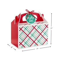 Oh What Fun Plaid 3-Pack Christmas Gable Boxes for only USD 6.99 | Hallmark