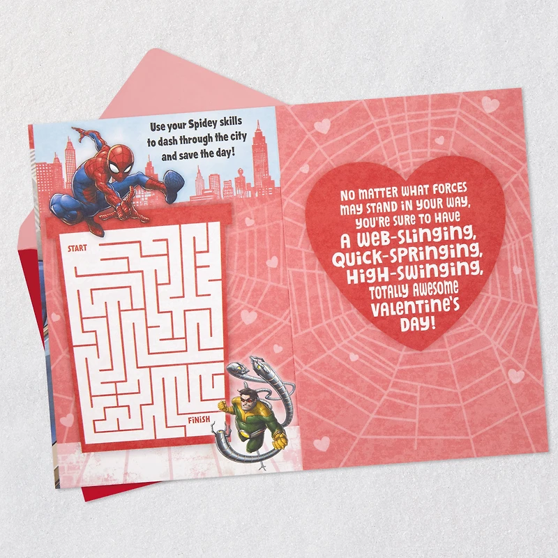 Marvel Spider-Man Valentine's Day Card for Grandson With Maze Activity for only USD 3.59 | Hallmark