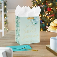 9.6" A Very Merry Christmas Mint Green Medium Gift Bag for only USD 3.99 | Hallmark