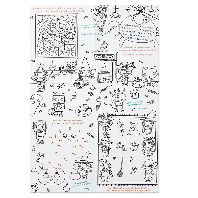 Candy Piles and Happy Smiles Halloween Card With Activity Poster for only USD 4.29 | Hallmark