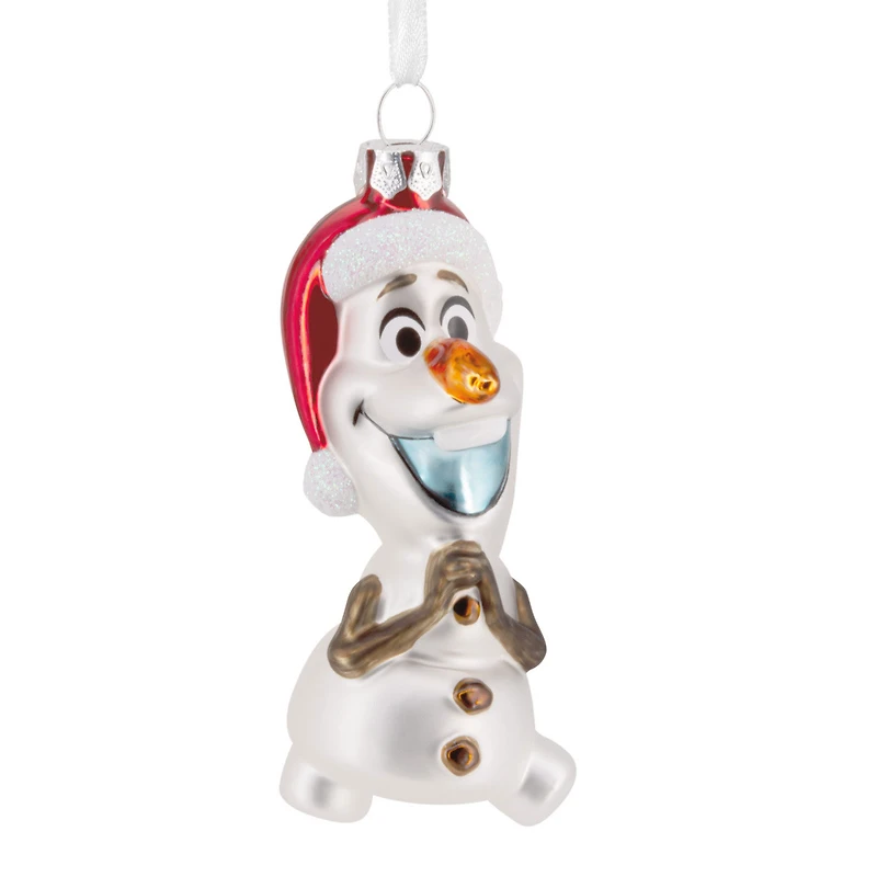 Disney Frozen Holiday Olaf Glass Hallmark Ornament for only USD 11.49 | Hallmark
