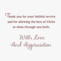 A Blessing for Your Faithful Service Religious Clergy Appreciation Card for Minister and Wife for only USD 2.99 | Hallmark
