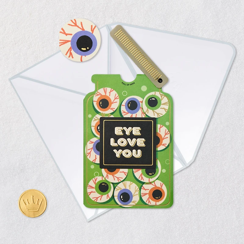 Eye Love You Paper Craft Halloween Card With Mini Card for only USD 5.99 | Hallmark