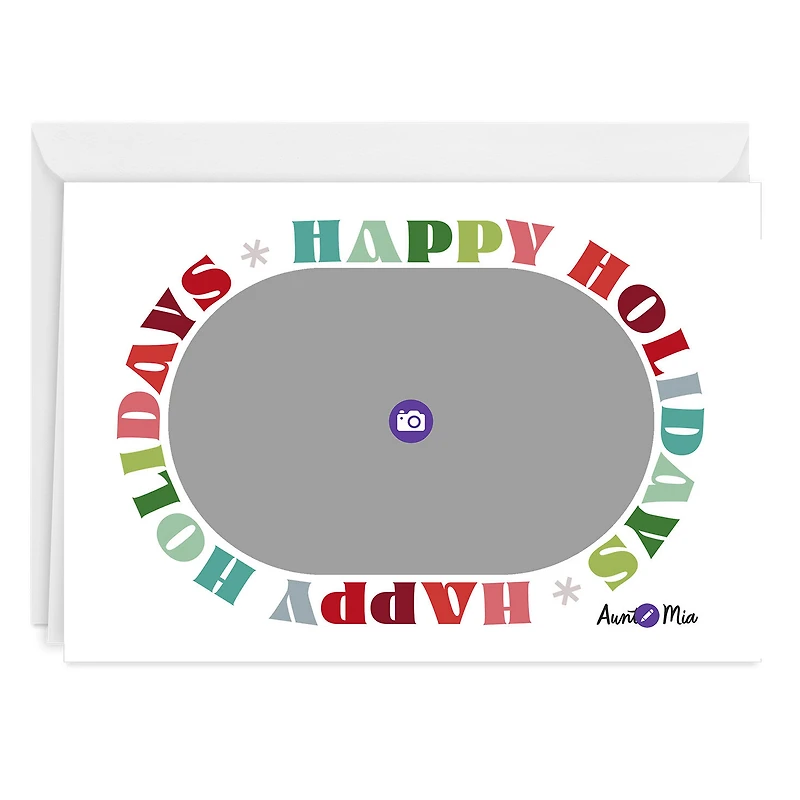 Colorful Block Letters Custom Holiday Card for only USD 4.99 | Hallmark