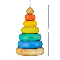 Stacking Rings Baby Toy Wood Hallmark Ornament for only USD 14.99 | Hallmark
