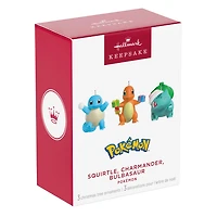 Mini Pokémon Squirtle, Charmander, Bulbasaur Ornaments, Set of 3 for only USD 34.99 | Hallmark