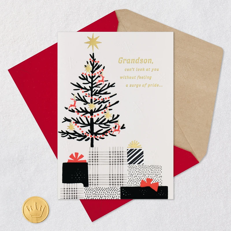 Thinking of You With Love and Pride Christmas Card for Grandson for only USD 5.59 | Hallmark