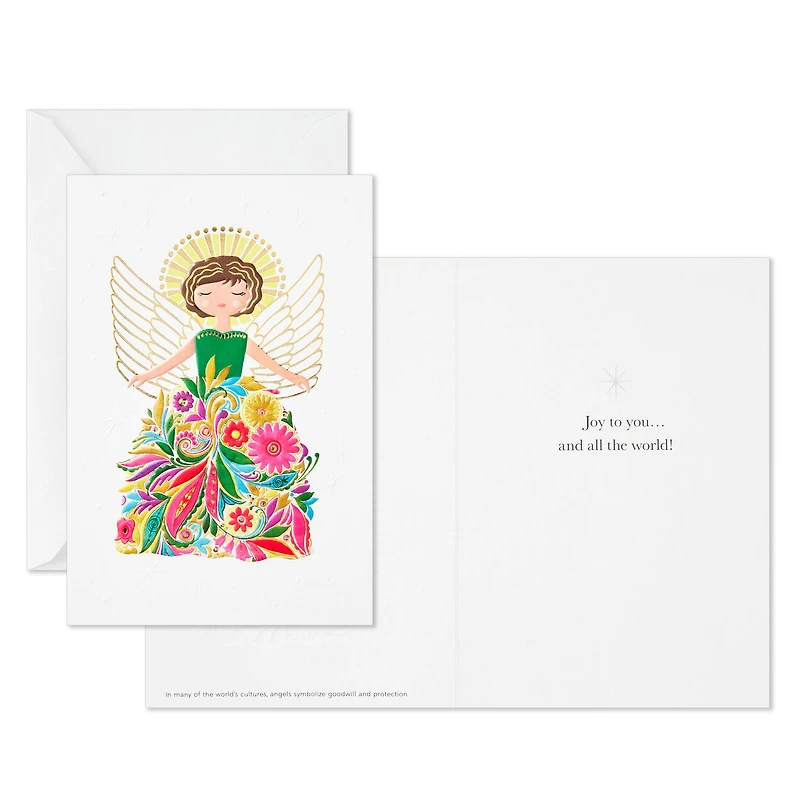 UNICEF Floral Angel Boxed Christmas Cards, Pack of 12 for only USD 12.50 | Hallmark