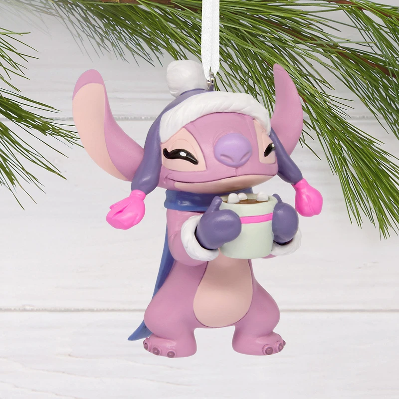 Disney Stitch Angel With Hot Cocoa Hallmark Ornament for only USD 11.49 | Hallmark