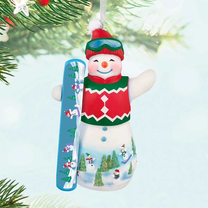 Snowtop Lodge Ollie U. Halfpipe Porcelain Ornament for only USD 28.99 | Hallmark