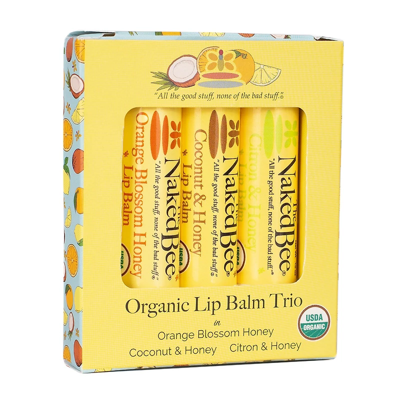 The Naked Bee Organic Lip Balm Trio for only USD 9.99 | Hallmark