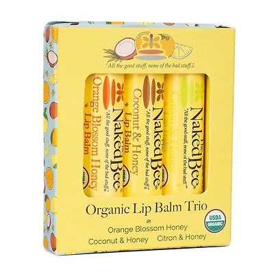 The Naked Bee Organic Lip Balm Trio for only USD 9.99 | Hallmark