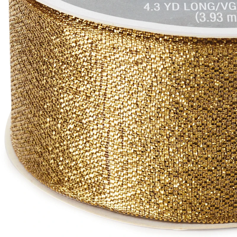 1 1/2" Gold Metallic Ribbon for only USD 4.99 | Hallmark