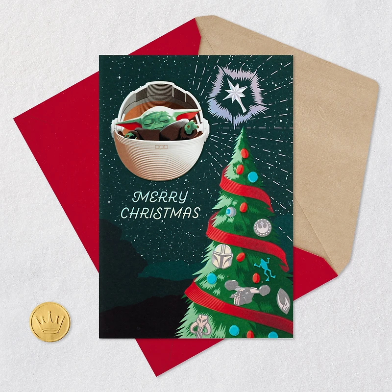 Star Wars: The Mandalorian™ Grogu™ May the Force Be With You Christmas Card for only USD 4.99 | Hallmark