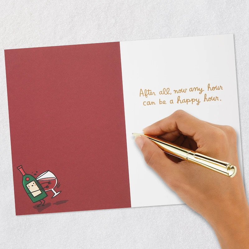 Any Hour Can Be Happy Hour Funny Retirement Card for only USD 4.49 | Hallmark